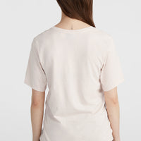 T-shirt Essentials met V-hals | Peach Whip