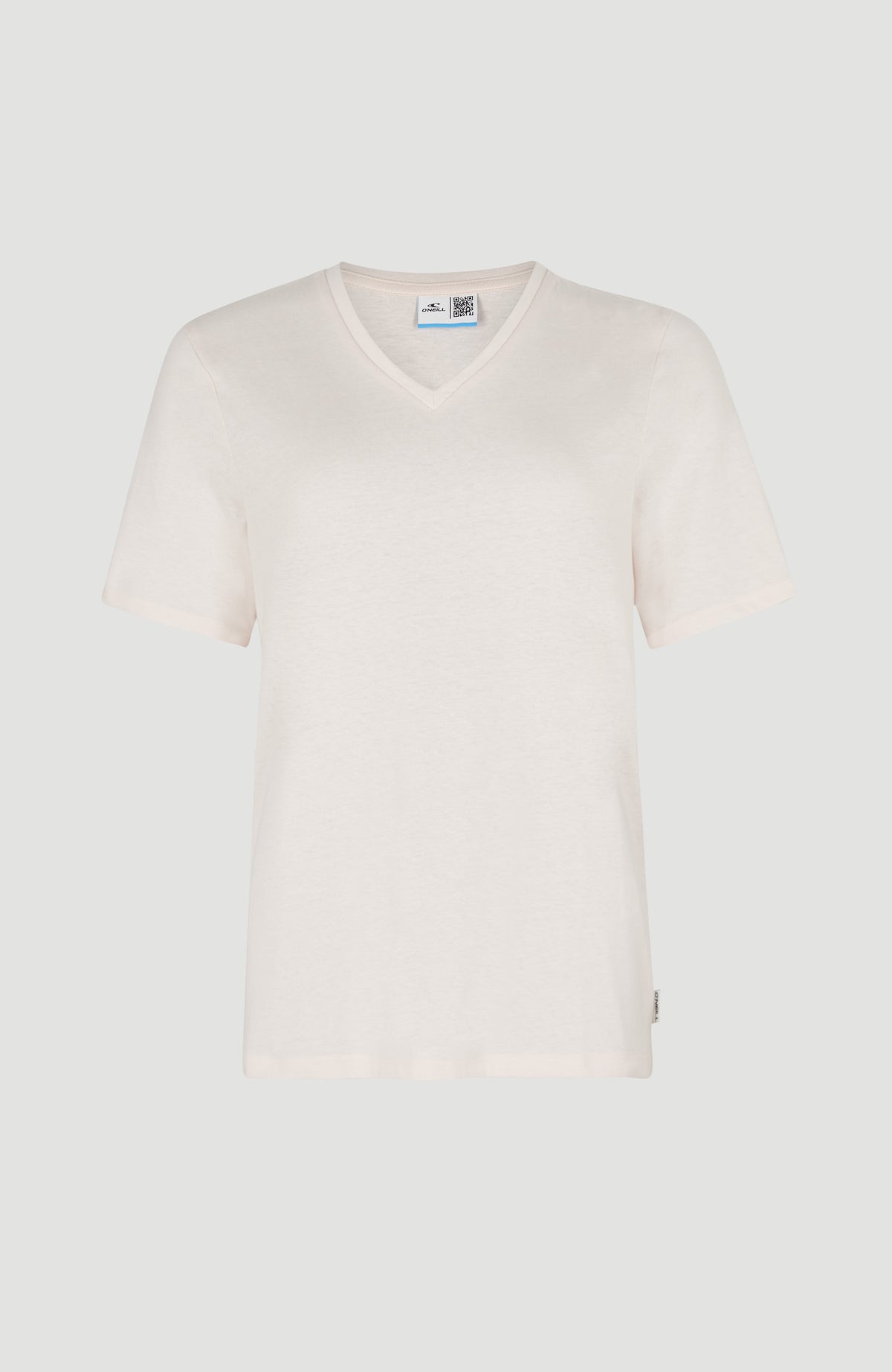 T-shirt Essentials met V-hals | Peach Whip