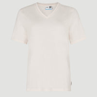 T-shirt Essentials met V-hals | Peach Whip