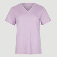 T-shirt Essentials met V-hals | Purple Rose