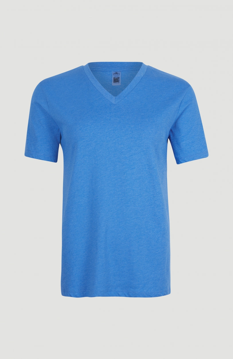 T-shirt Essentials met V-hals | Palace Blue