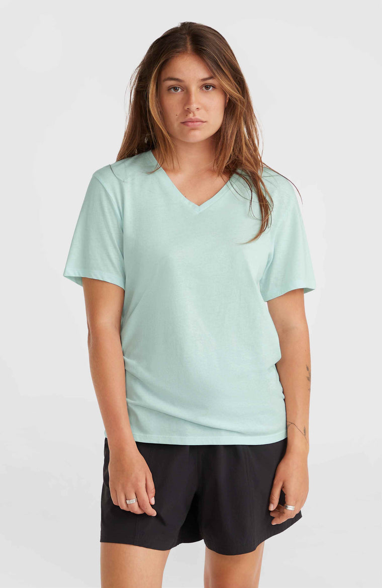T-shirt Essentials met V-hals | Soothing Sea