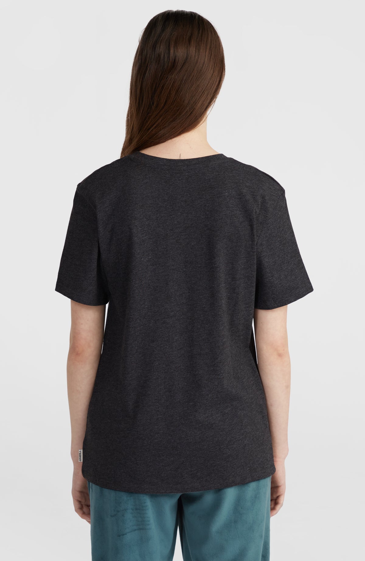 T-shirt Essentials met V-hals | Black Out