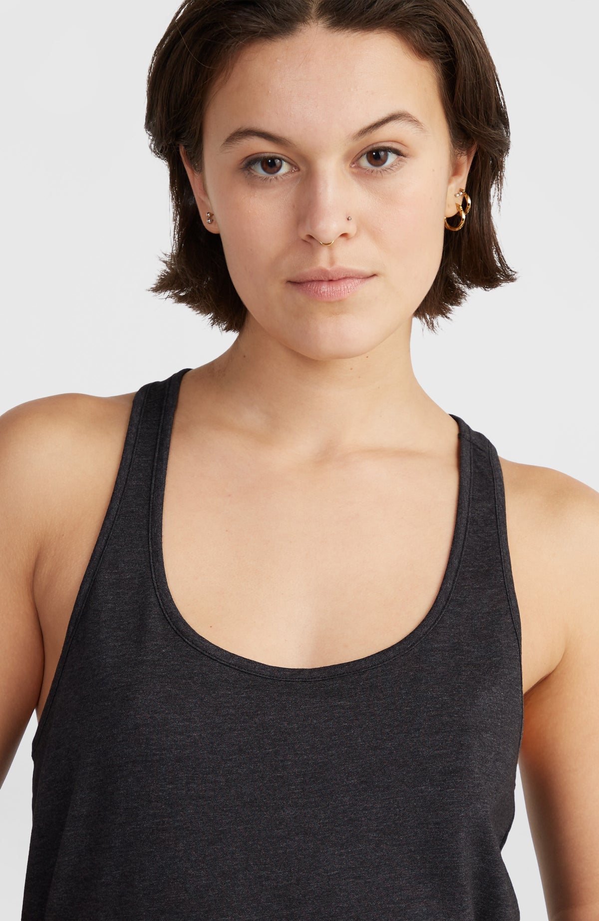 Tanktop Essentials Racer Back | Black Out