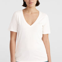 Essentials T-shirt met V-hals | Snow White