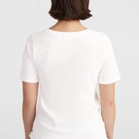 Essentials T-shirt met V-hals | Snow White