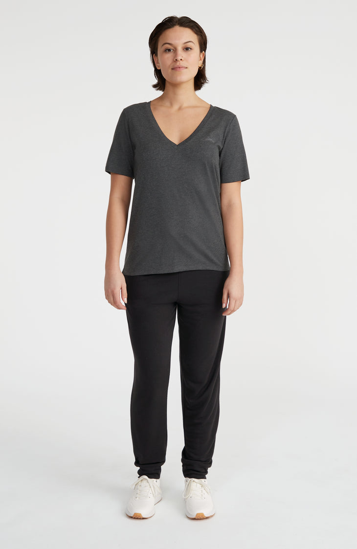 Essentials T-shirt met V-hals | Black Out