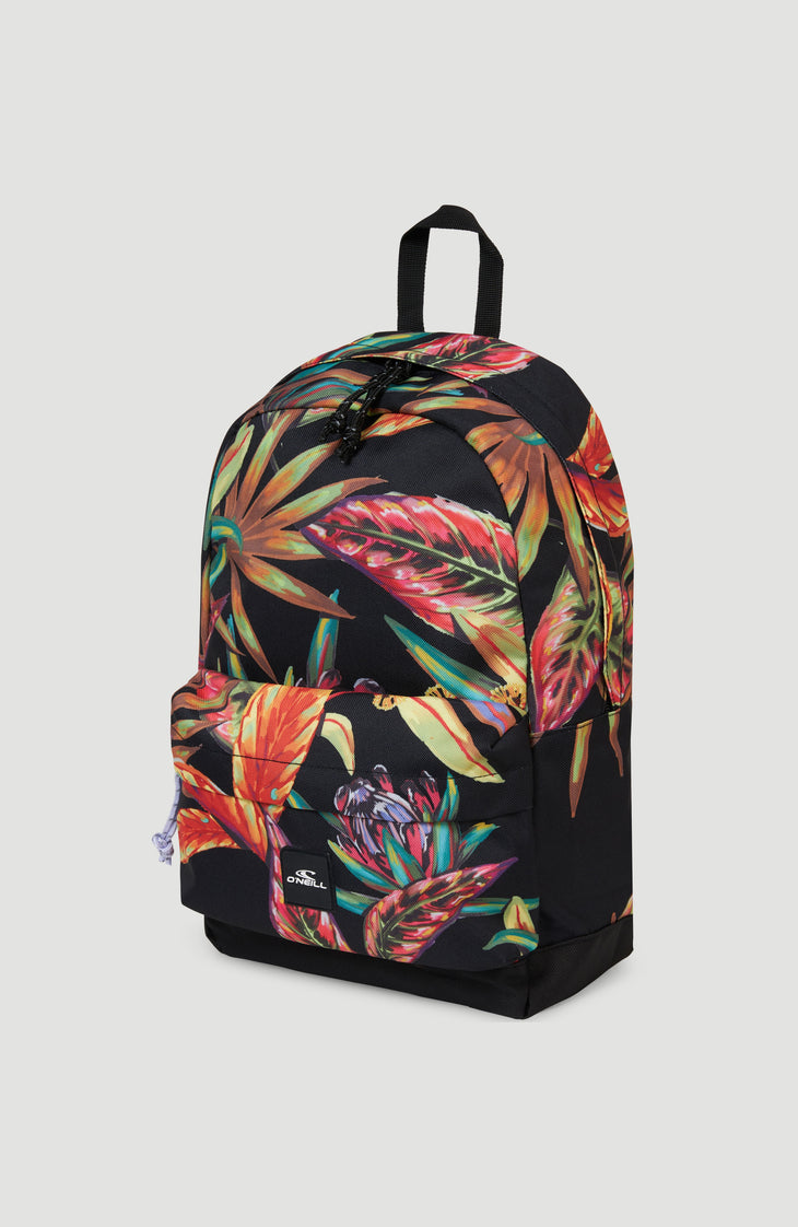 Coastline Mini Rugzak | Black Flower