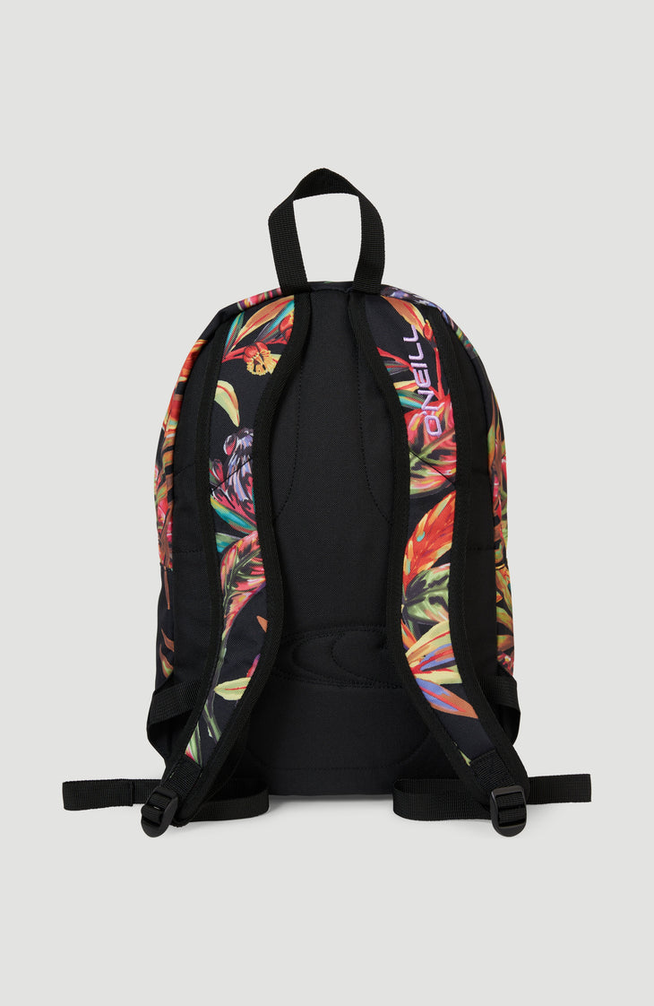 Coastline Mini Rugzak | Black Flower