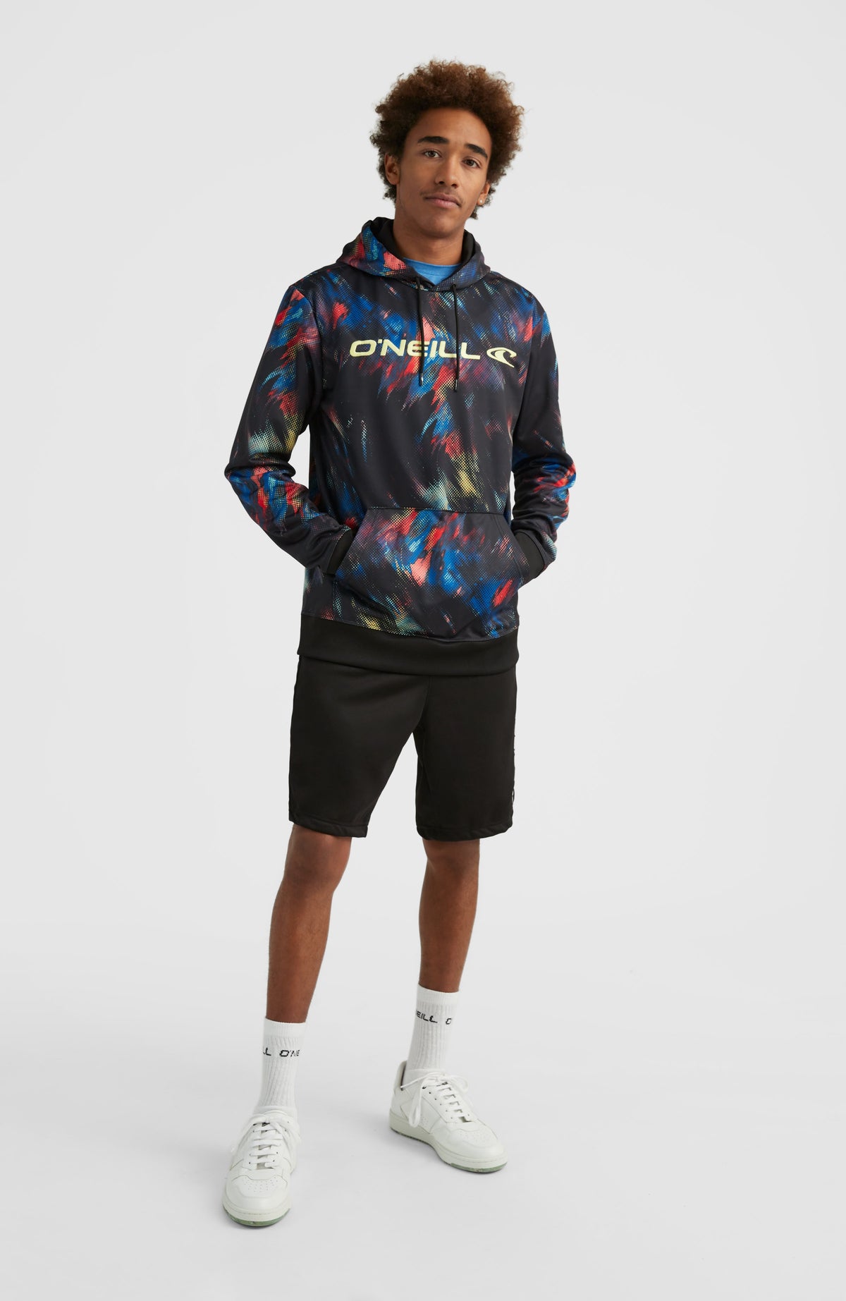 Hoodie Rutile Fleece | Black Future Fade