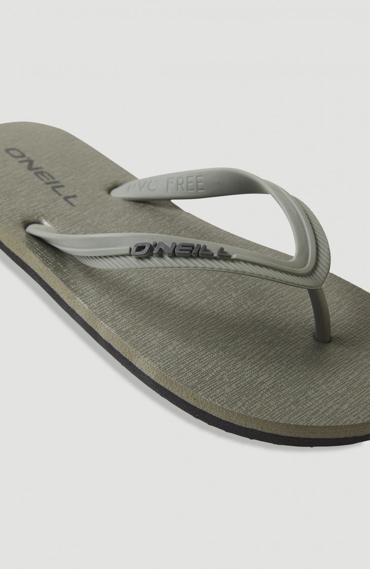 Slippers Profile Small Logo | Military Green