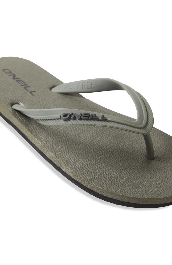Slippers Profile Small Logo | Military Green