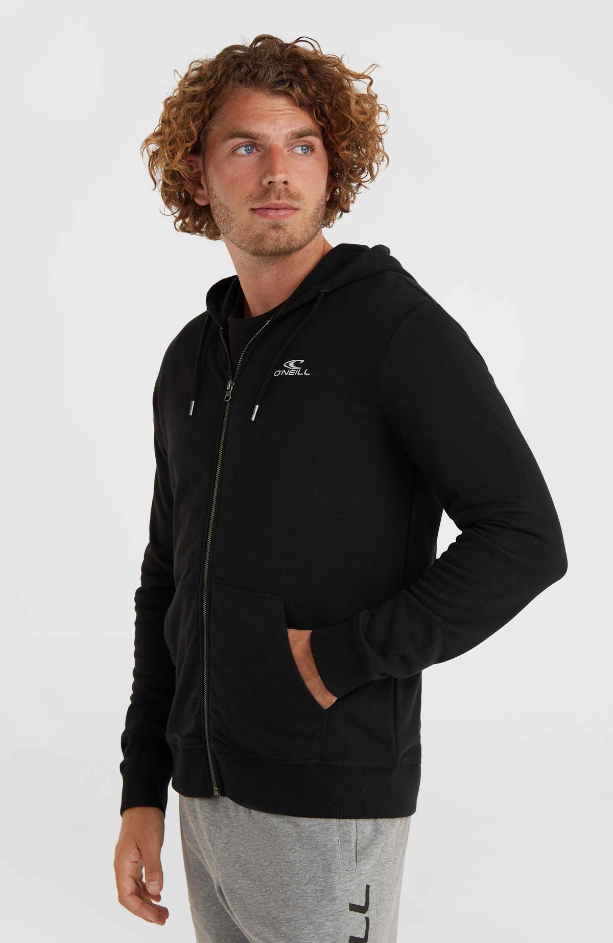 O'Neill Small Logo capuchonvest met volledige rits | Black Out