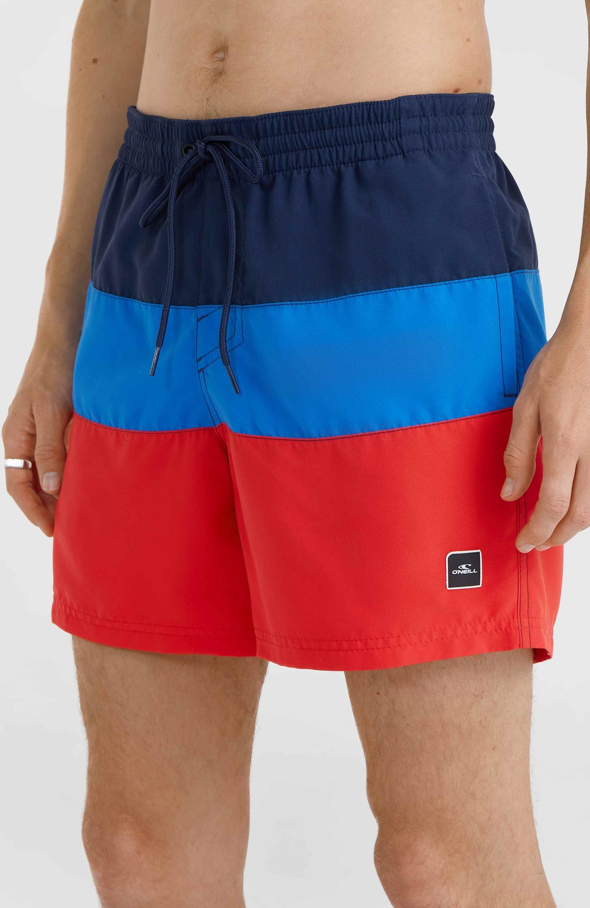 Frame Block Swim Short | Red Multi 2