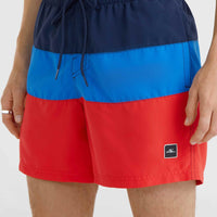 Frame Block Swim Short | Red Multi 2