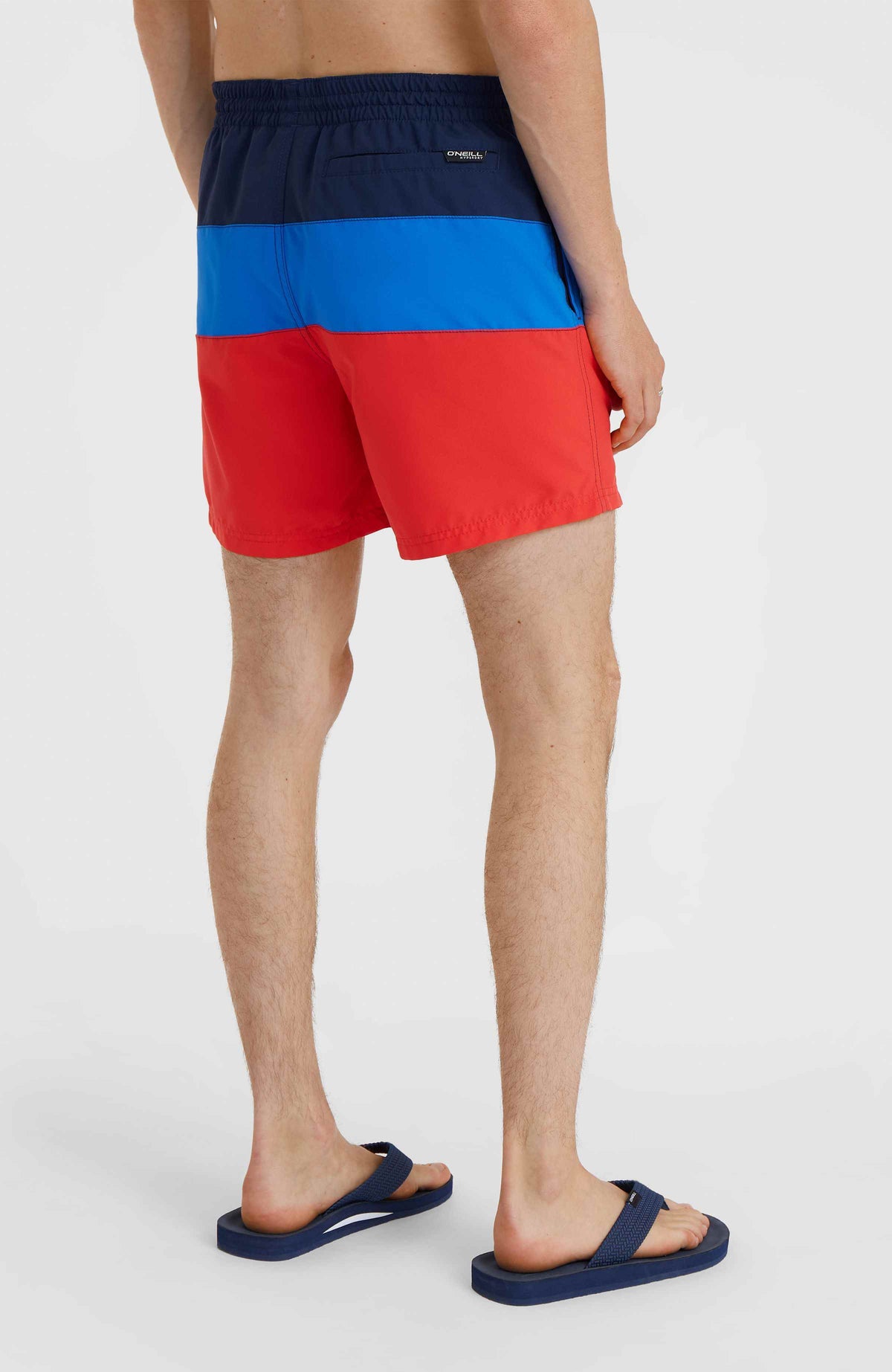 Frame Block Swim Short | Red Multi 2