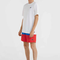 Frame Block Swim Short | Red Multi 2