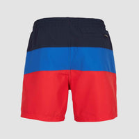 Frame Block Swim Short | Red Multi 2