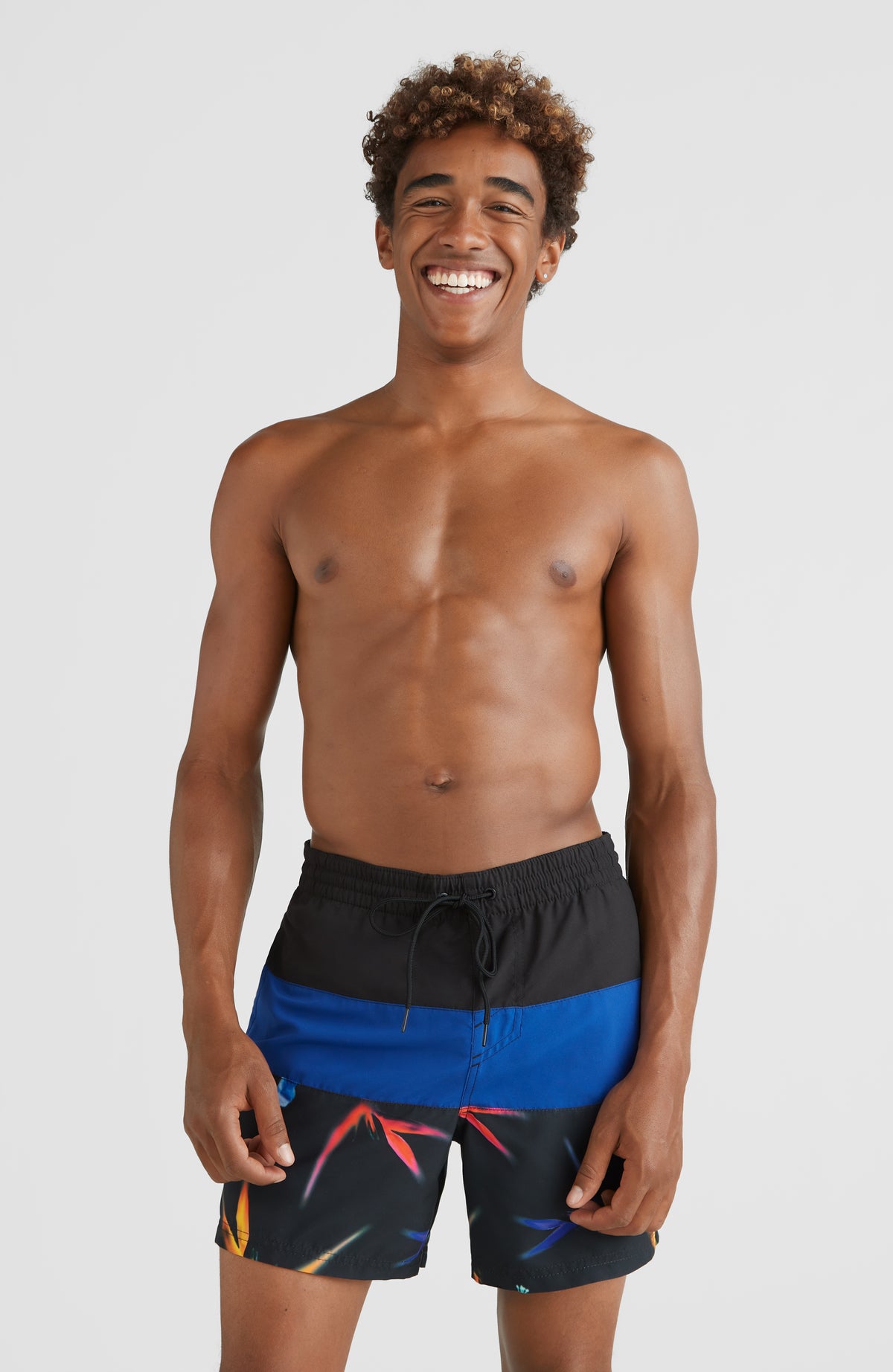 Frame Block Swim Short | Blue Multi 6
