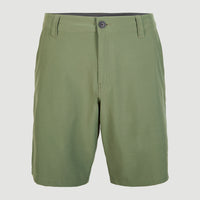 Short Hybrid Chino | Deep Lichen Green