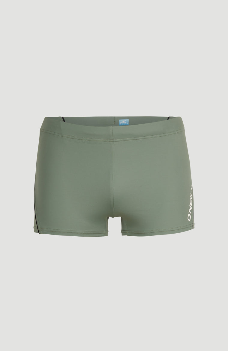 Solid Zwembroek | Deep Lichen Green