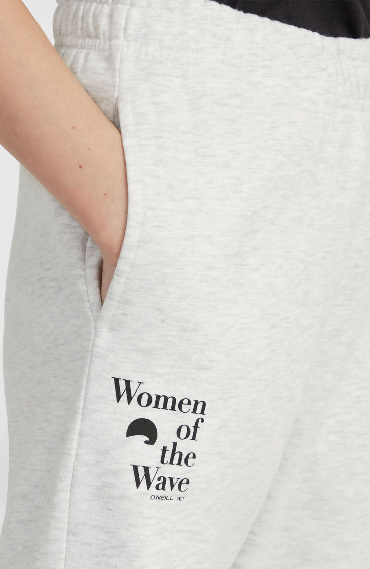 Women of the Wave joggingbroek | White Melange